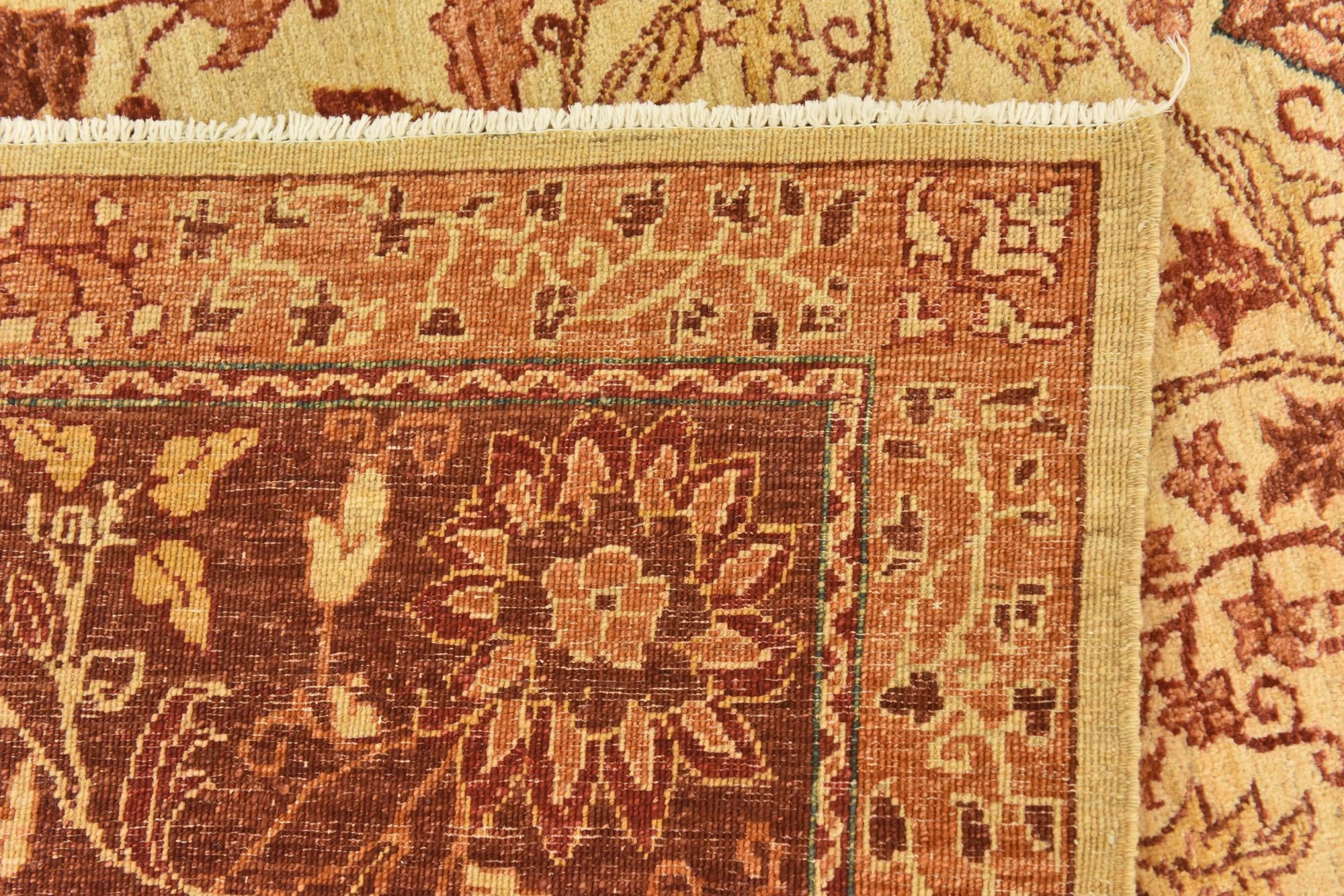 6' 8 x 8' 1 Hand Knotted Peshawar Ziegler Rug