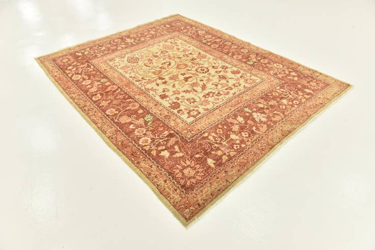 Detail image of 6' 8 x 8' 1 Hand Knotted Peshawar Ziegler Rug