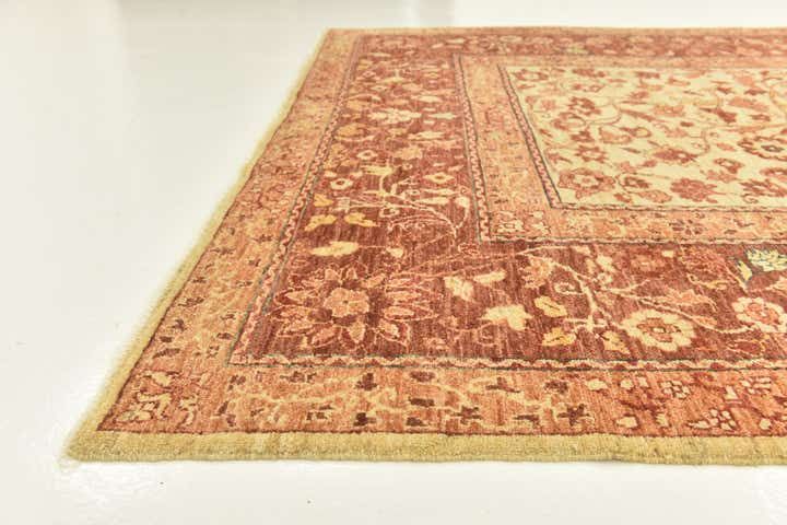 6' 8 x 8' 1 Hand Knotted Peshawar Ziegler Rug