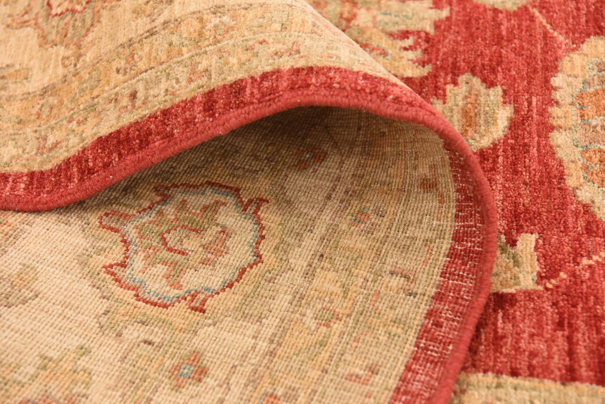 8' 7 x 9' 10 Hand Knotted Peshawar Ziegler Rug