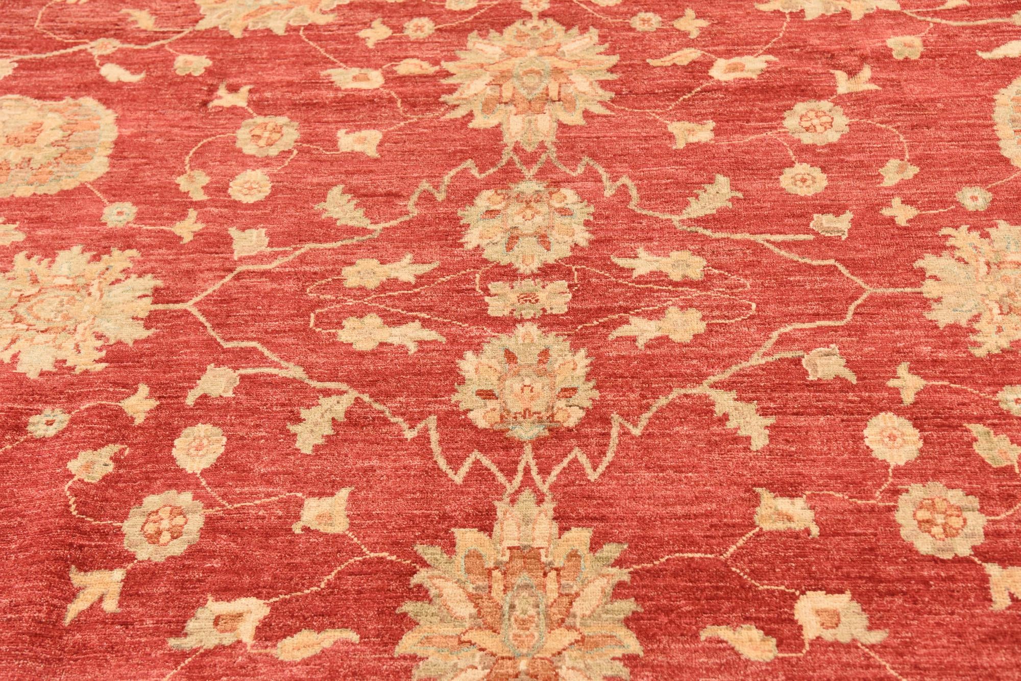 8' 7 x 9' 10 Hand Knotted Peshawar Ziegler Rug