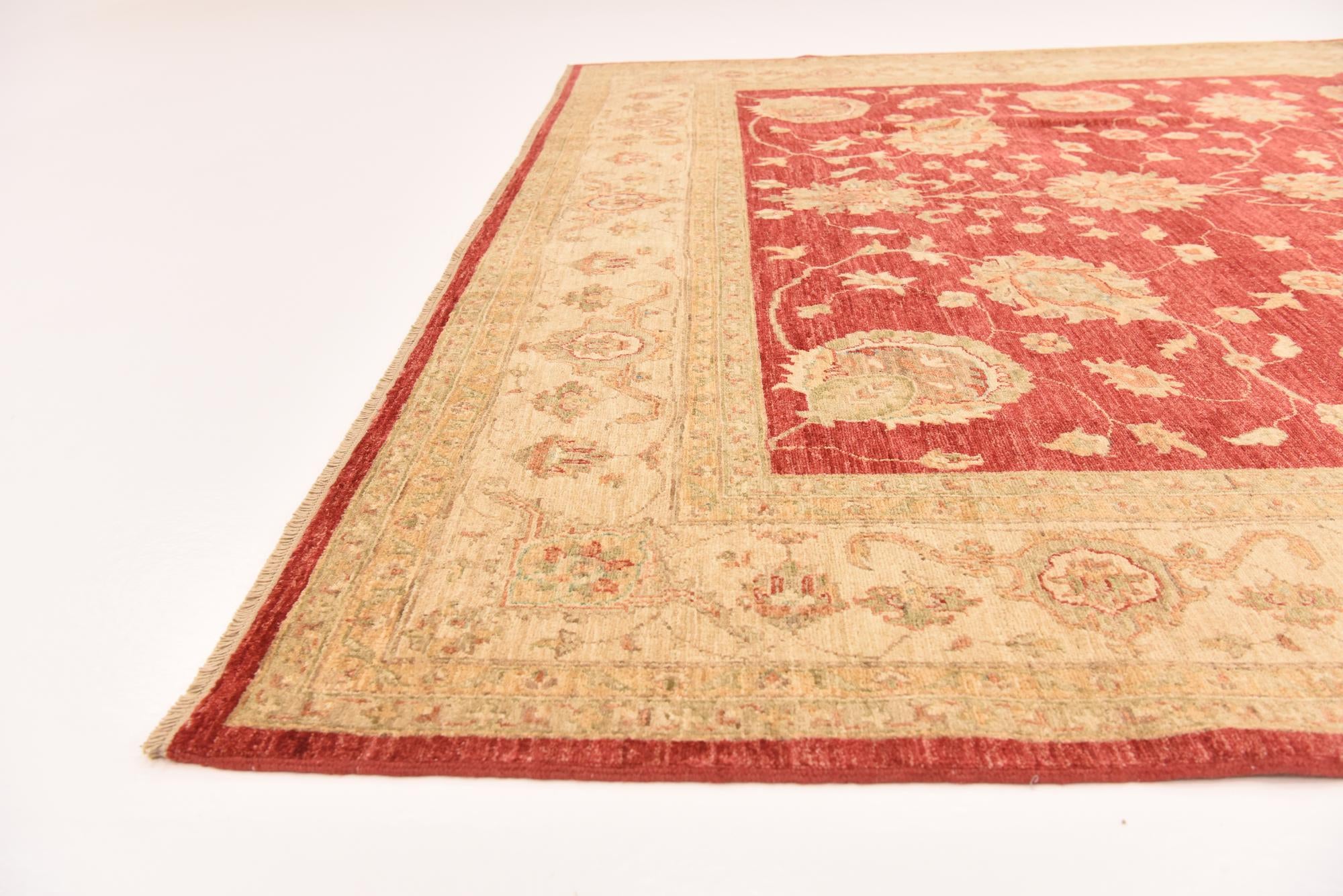 8' 7 x 9' 10 Hand Knotted Peshawar Ziegler Rug