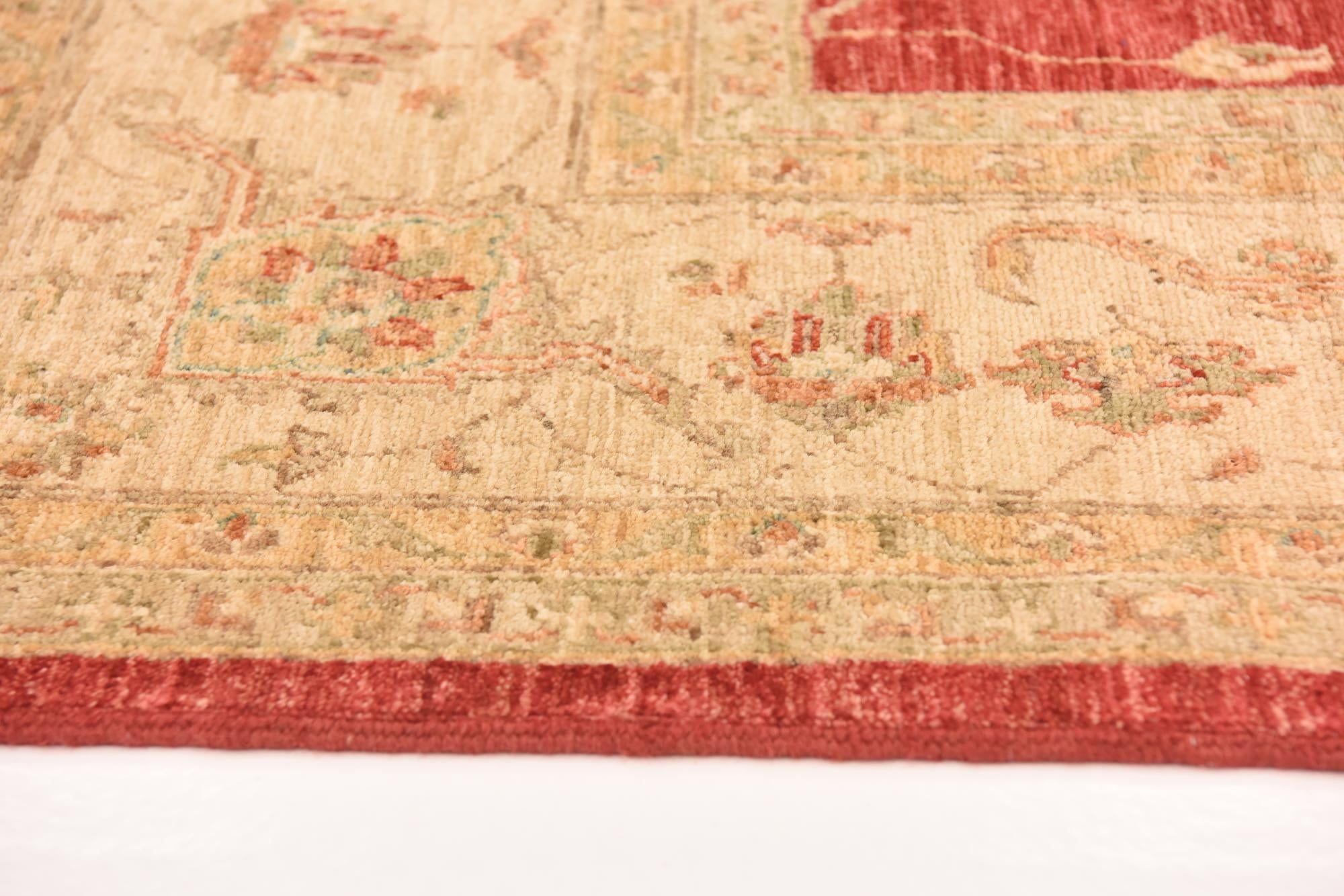 8' 7 x 9' 10 Hand Knotted Peshawar Ziegler Rug