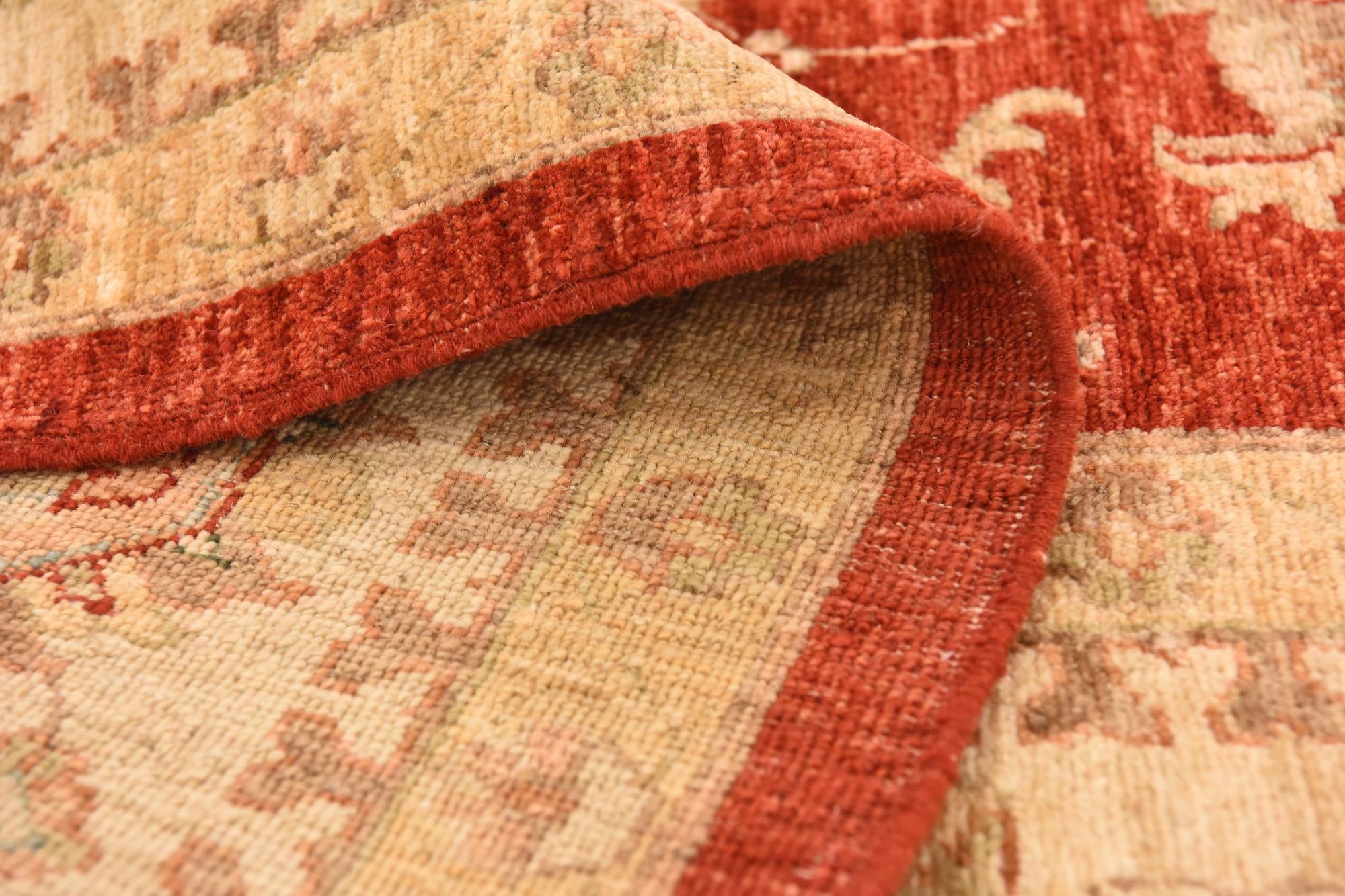 8' 3 x 9' 8 Hand Knotted Peshawar Ziegler Rug