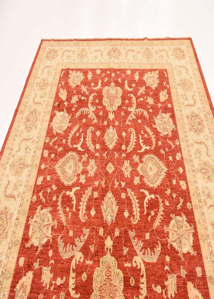 8' 3 x 9' 8 Hand Knotted Peshawar Ziegler Rug