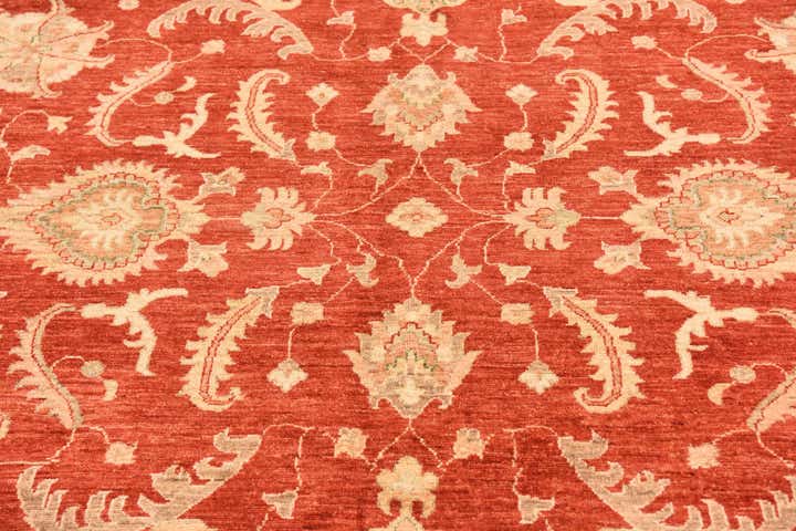 8' 3 x 9' 8 Hand Knotted Peshawar Ziegler Rug