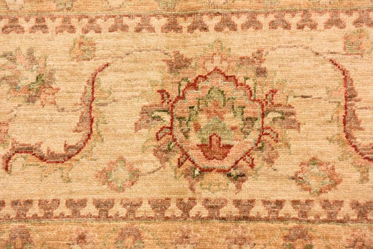 Detail image of 8' 3 x 9' 8 Hand Knotted Peshawar Ziegler Rug