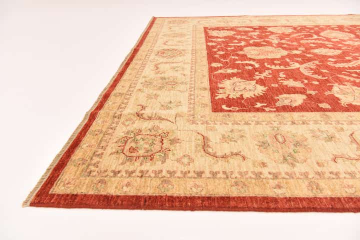 8' 3 x 9' 8 Hand Knotted Peshawar Ziegler Rug