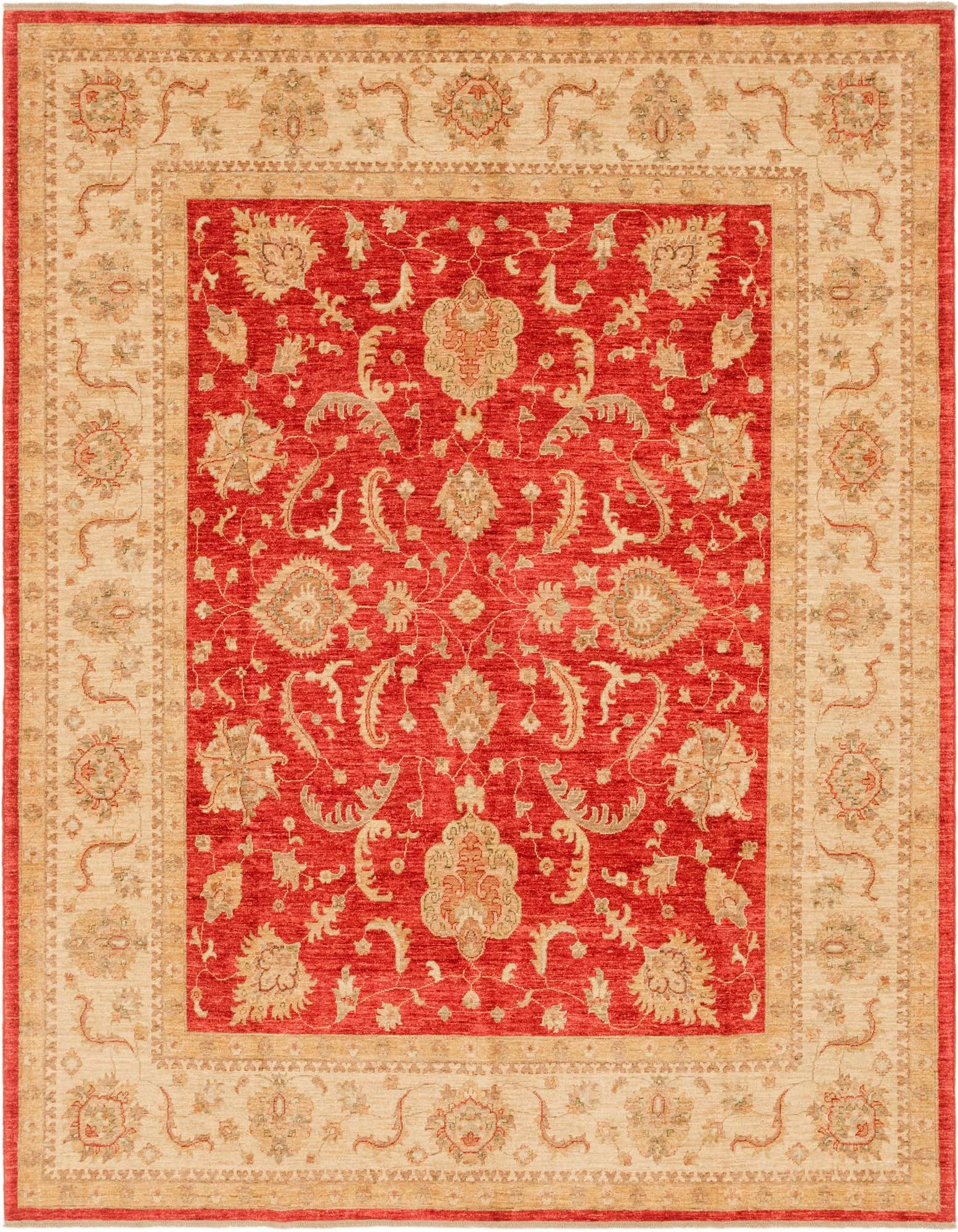 8' 3 x 9' 8 Hand Knotted Peshawar Ziegler Rug