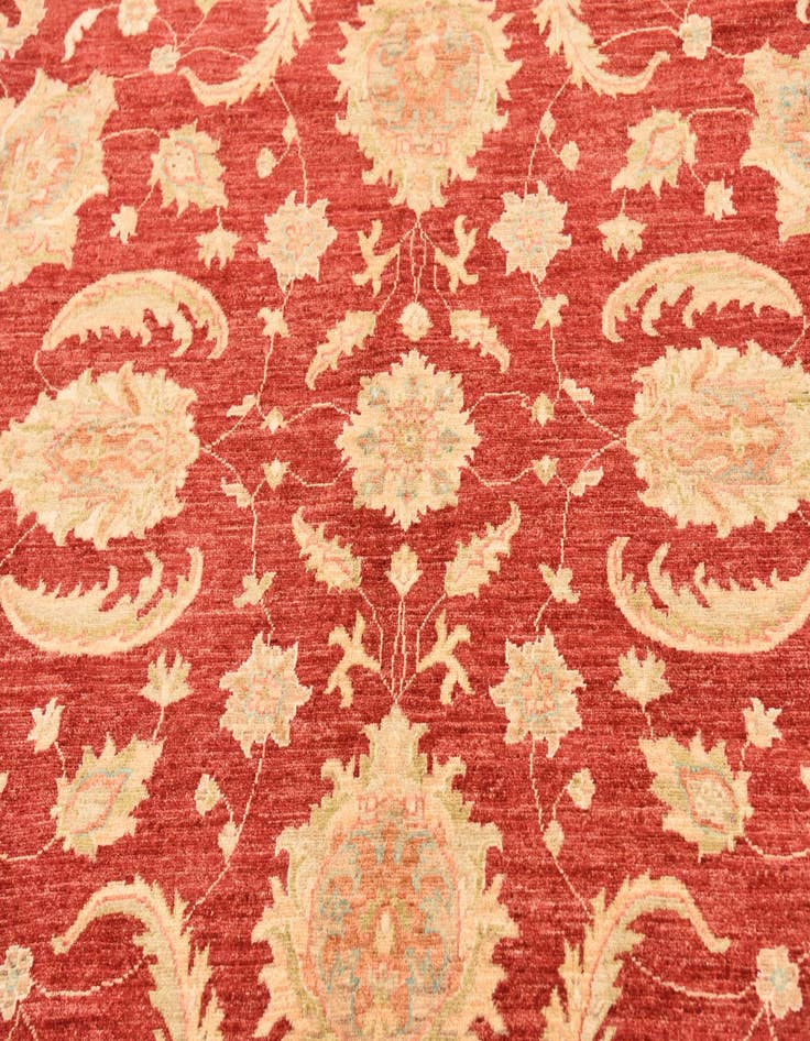 Detail image of 8' 5 x 9' 9 Hand Knotted Peshawar Ziegler Rug