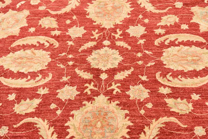 8' 5 x 9' 9 Hand Knotted Peshawar Ziegler Rug