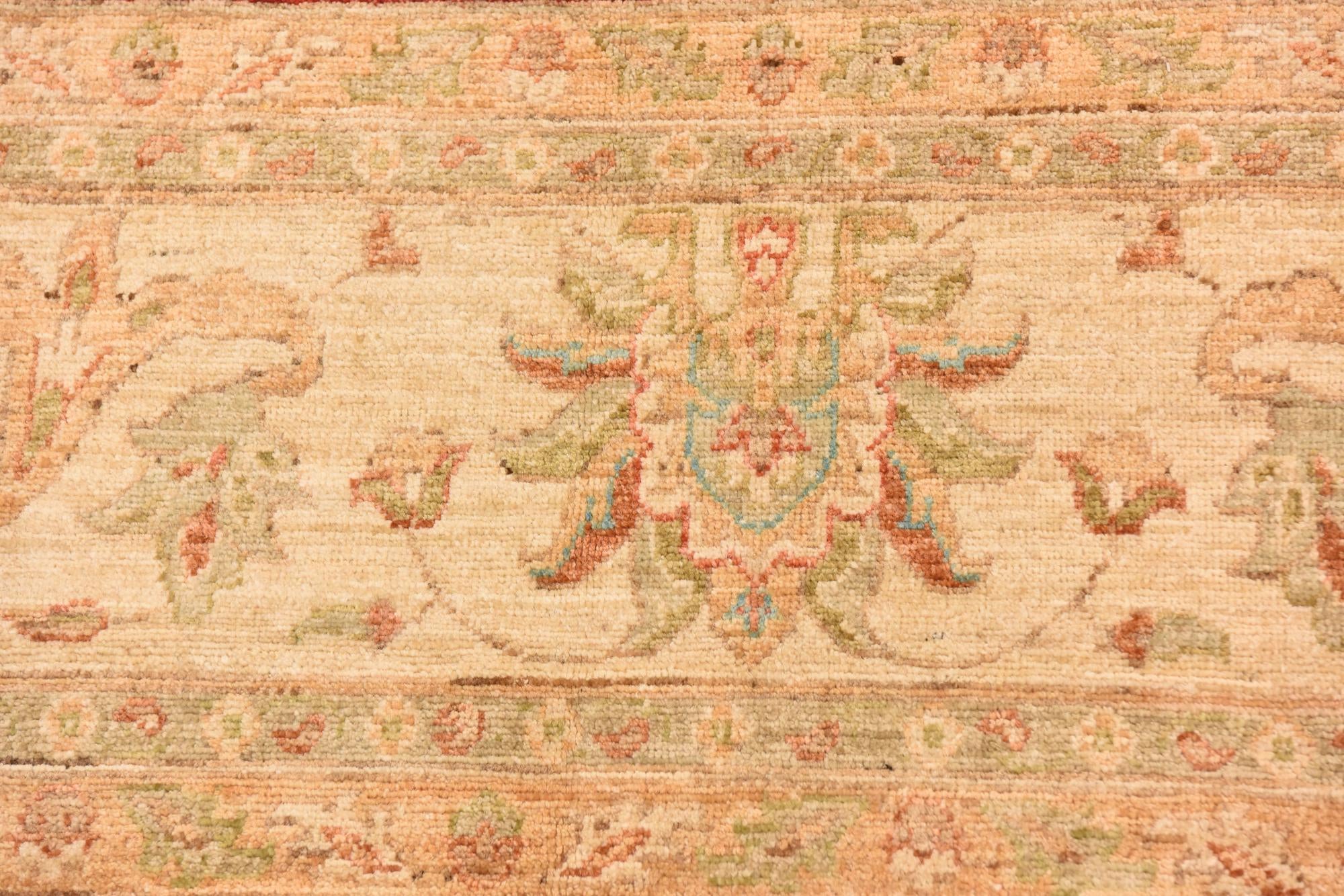8' 5 x 9' 9 Hand Knotted Peshawar Ziegler Rug