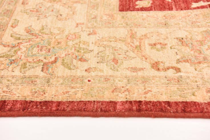 Detail image of 8' 5 x 9' 9 Hand Knotted Peshawar Ziegler Rug