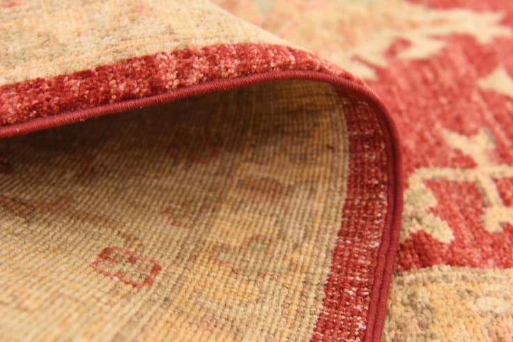 Detail image of 5' 8 x 8' Hand Knotted Peshawar Ziegler Rug