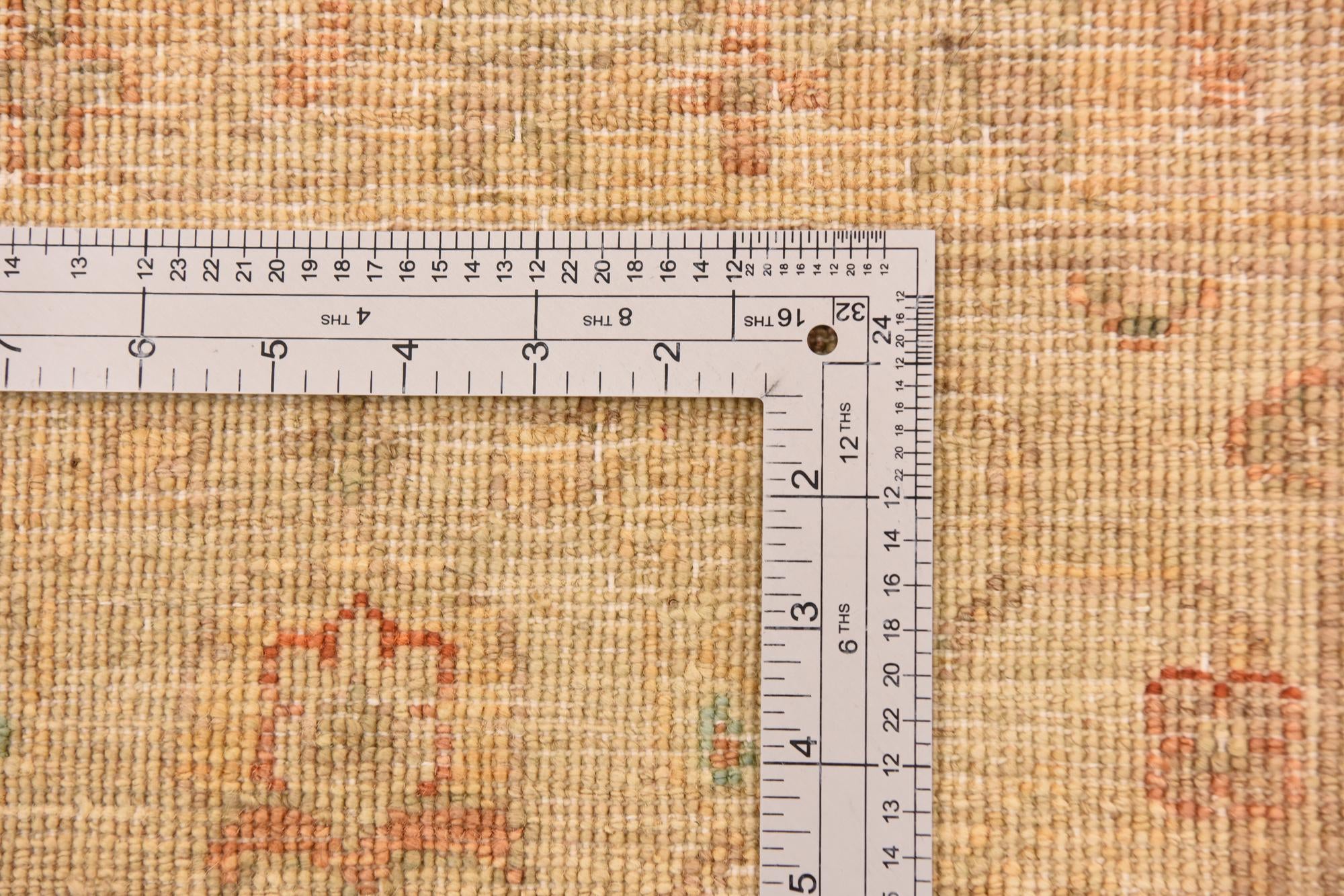 5' 8 x 8' Hand Knotted Peshawar Ziegler Rug