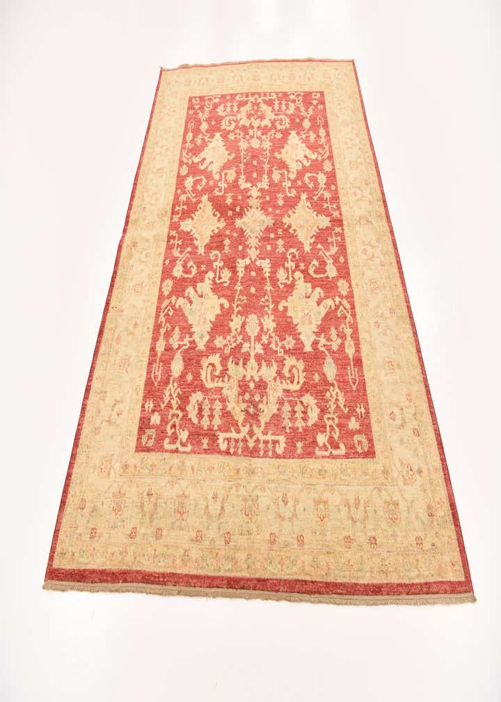 5' 8 x 8' Hand Knotted Peshawar Ziegler Rug