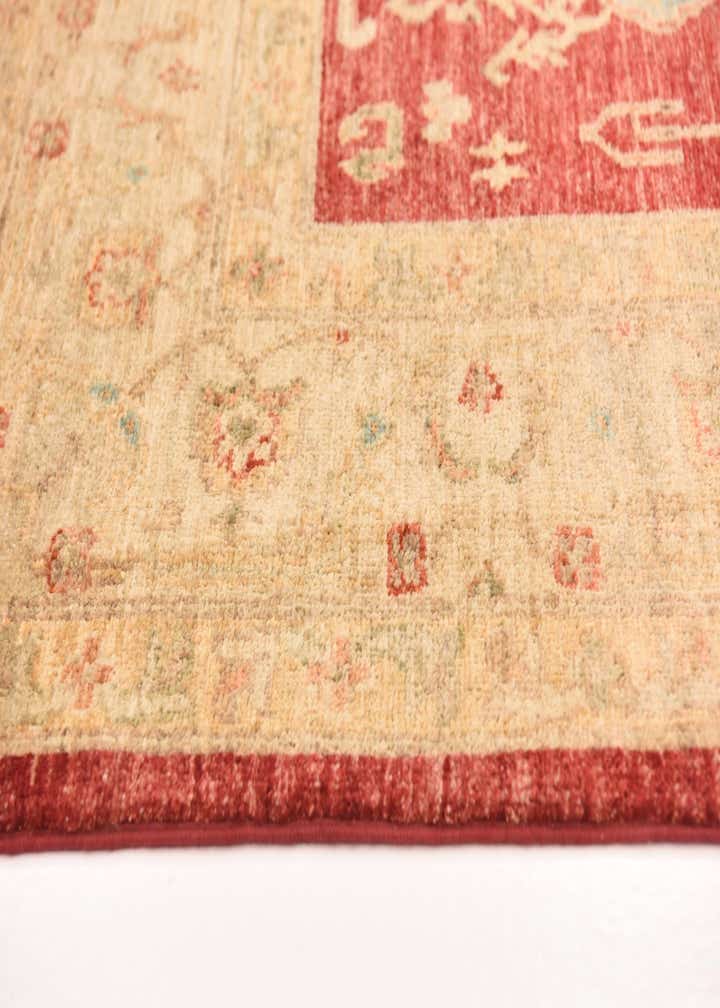 5' 8 x 8' Hand Knotted Peshawar Ziegler Rug