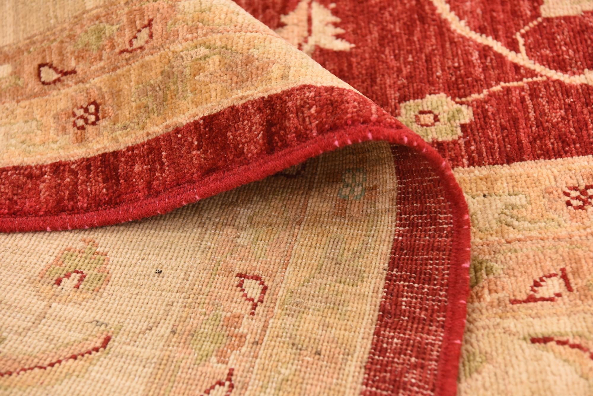 10' 3 x 12' 8 Hand Knotted Peshawar Ziegler Rug