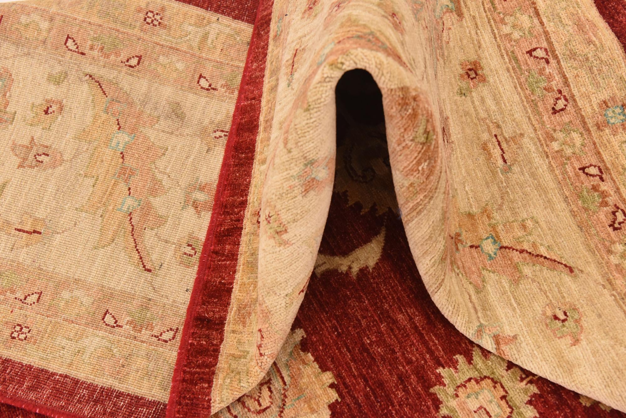 10' 3 x 12' 8 Hand Knotted Peshawar Ziegler Rug