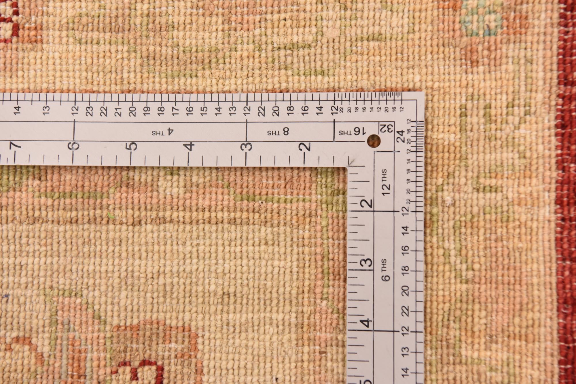 10' 3 x 12' 8 Hand Knotted Peshawar Ziegler Rug