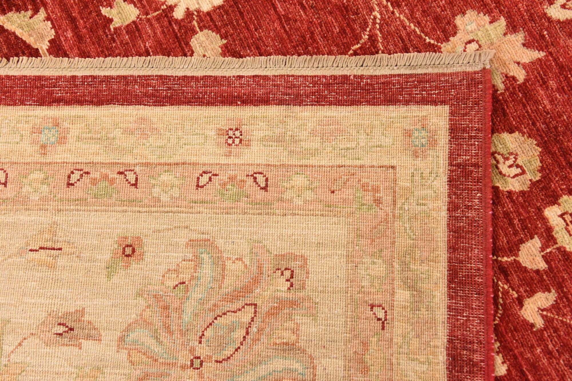 10' 3 x 12' 8 Hand Knotted Peshawar Ziegler Rug