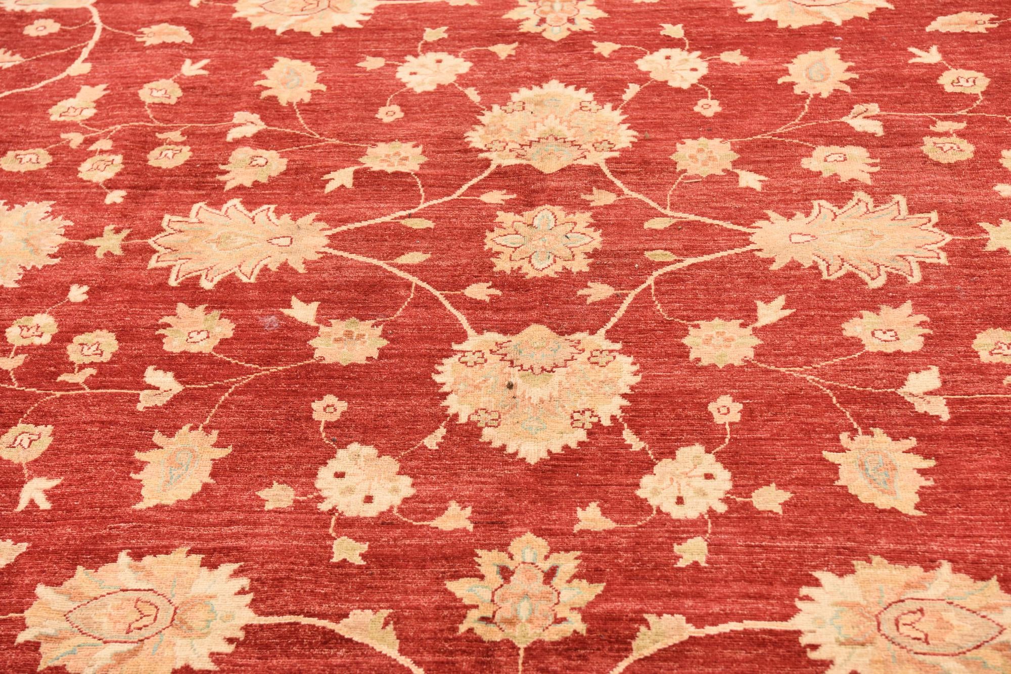 10' 3 x 12' 8 Hand Knotted Peshawar Ziegler Rug