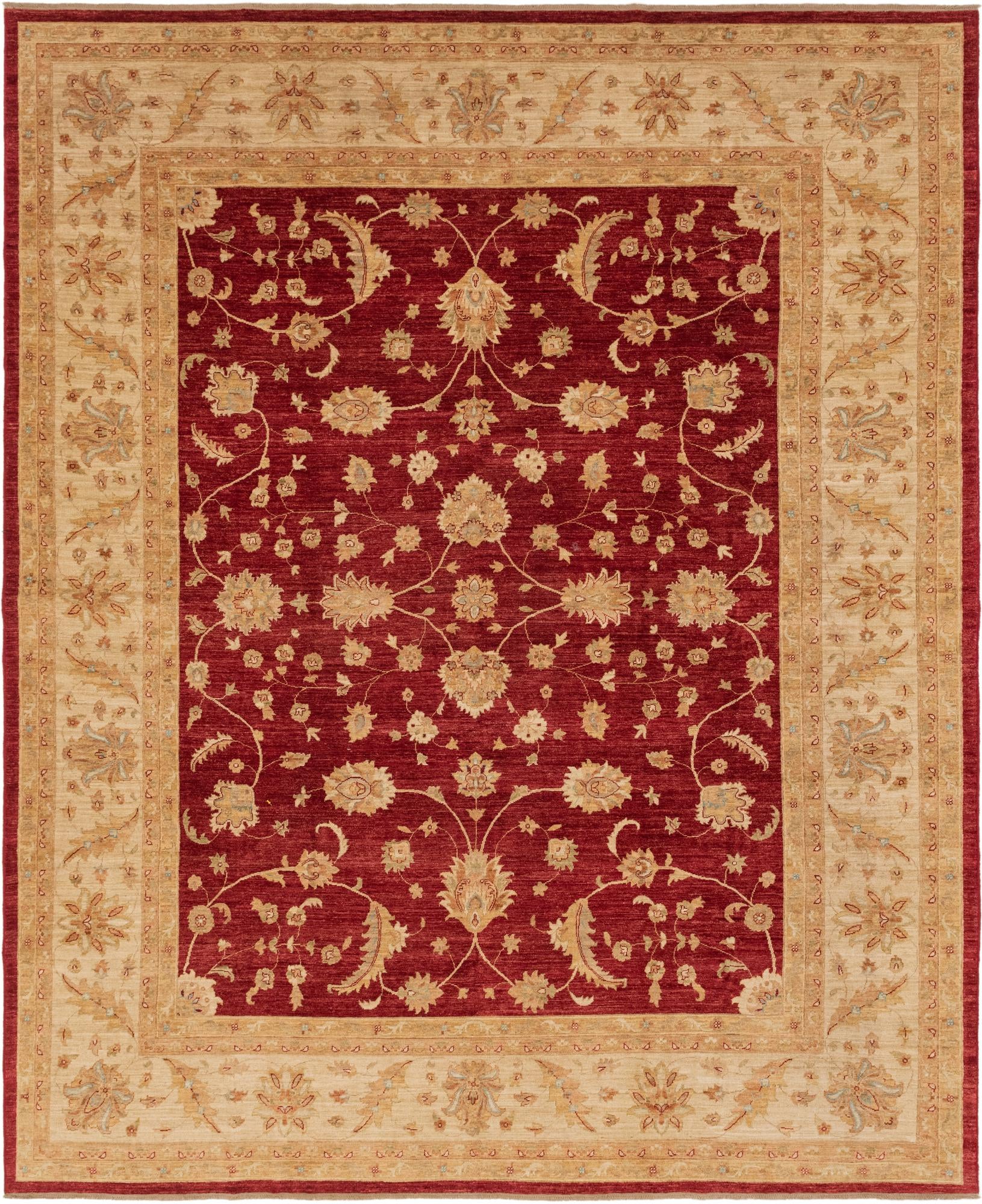 10' 3 x 12' 8 Hand Knotted Peshawar Ziegler Rug