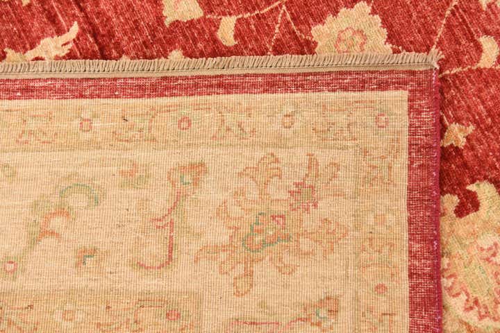 6' 10 x 9' 9 Hand Knotted Peshawar Ziegler Rug