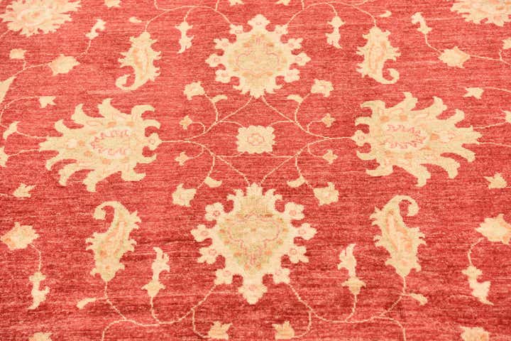 6' 10 x 9' 9 Hand Knotted Peshawar Ziegler Rug