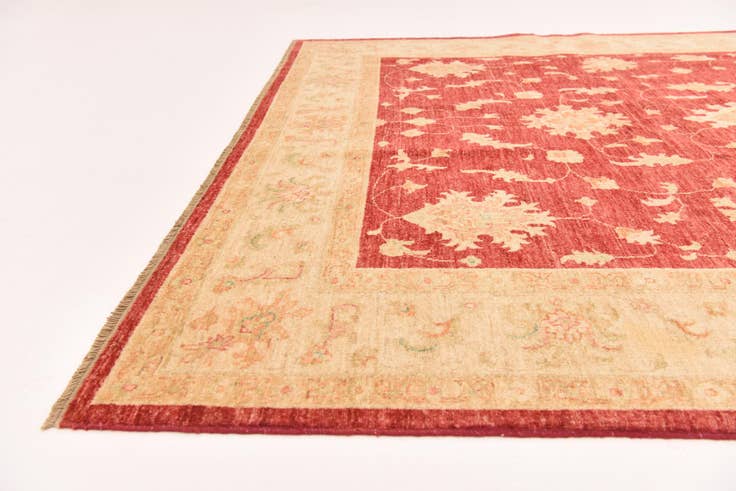 Detail image of 6' 10 x 9' 9 Hand Knotted Peshawar Ziegler Rug