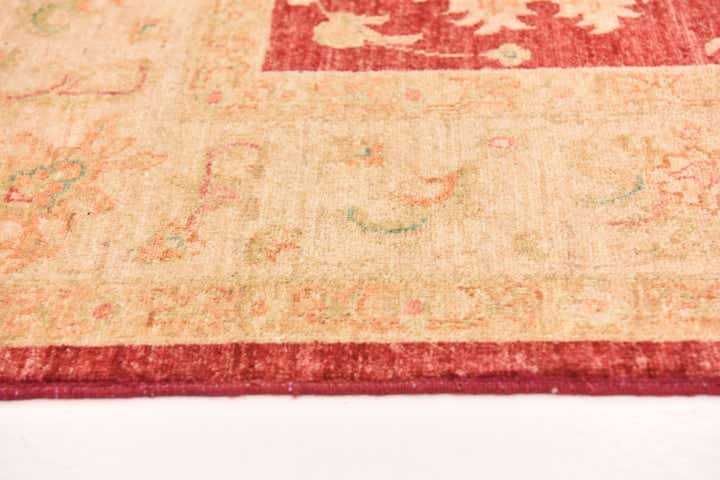 6' 10 x 9' 9 Hand Knotted Peshawar Ziegler Rug