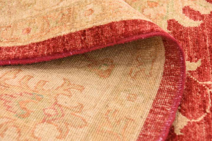 6' 10 x 9' 9 Hand Knotted Peshawar Ziegler Rug