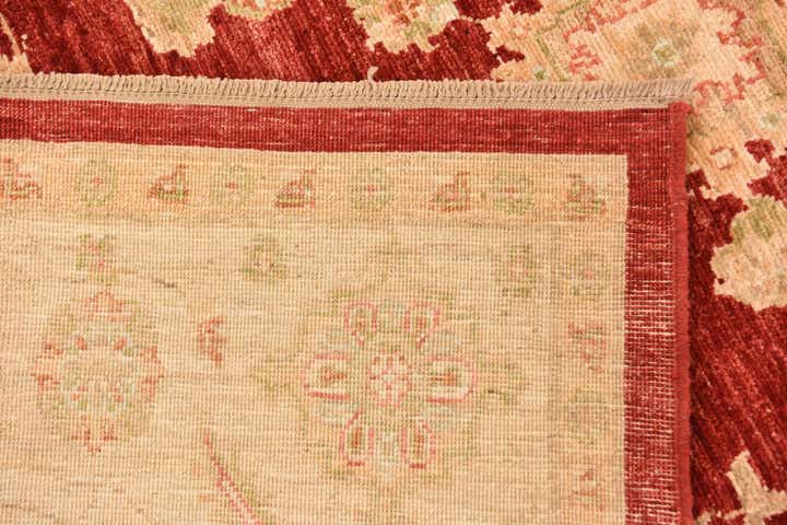 6' 6 x 9' 8 Hand Knotted Peshawar Ziegler Rug