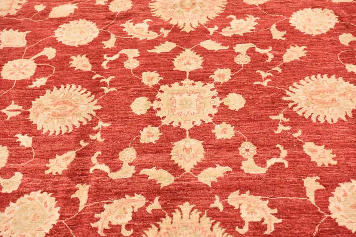 6' 6 x 9' 8 Hand Knotted Peshawar Ziegler Rug