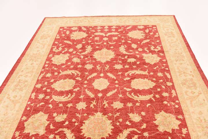 6' 6 x 9' 9 Hand Knotted Peshawar Ziegler Rug