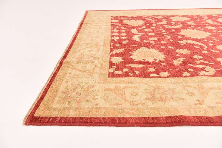 6' 6 x 9' 9 Hand Knotted Peshawar Ziegler Rug