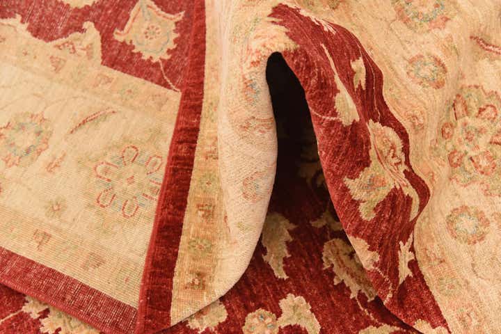 6' 8 x 9' 7 Hand Knotted Peshawar Ziegler Rug