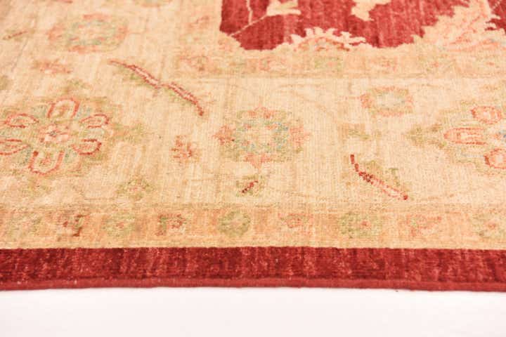 6' 8 x 9' 7 Hand Knotted Peshawar Ziegler Rug