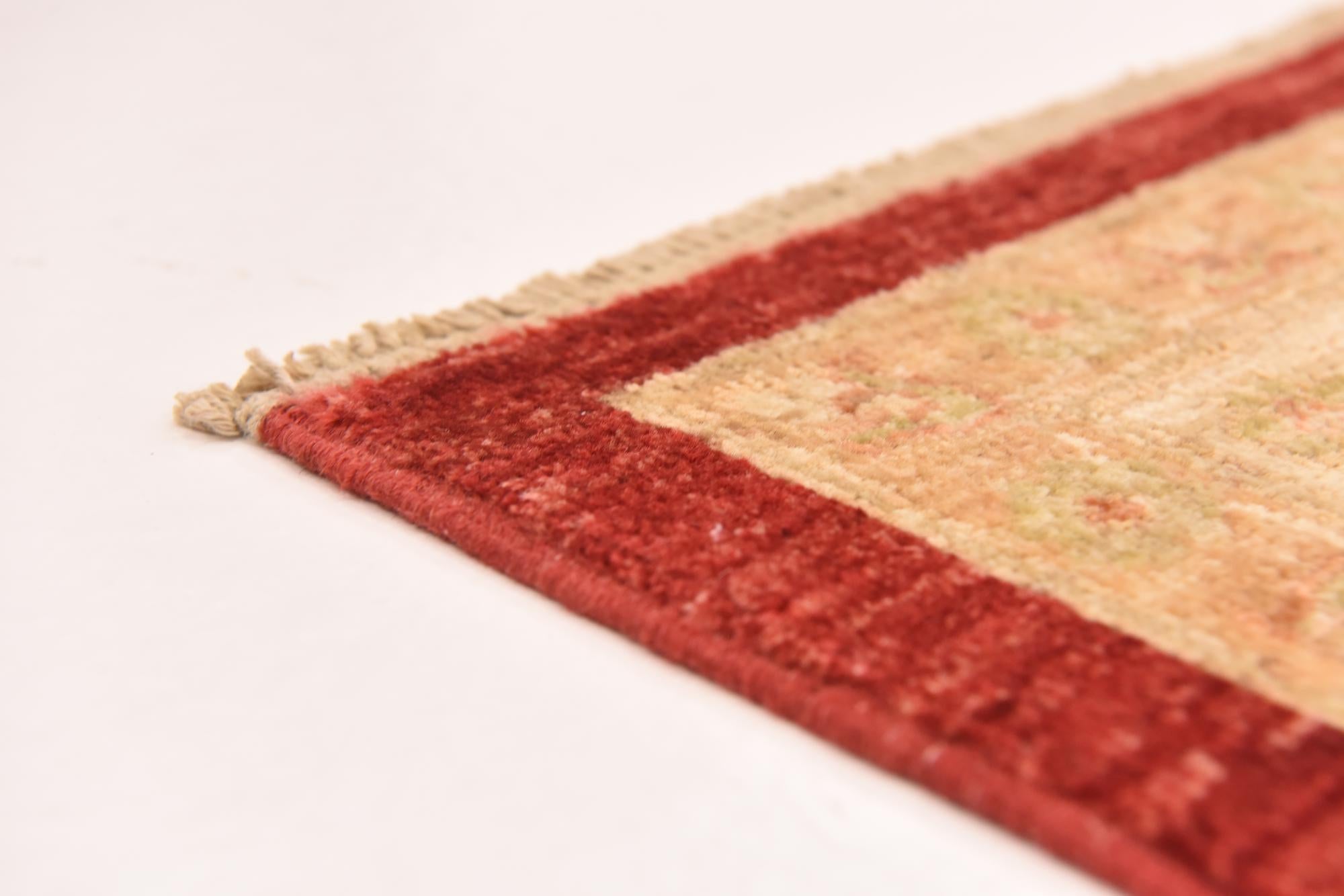 6' 8 x 9' 7 Hand Knotted Peshawar Ziegler Rug