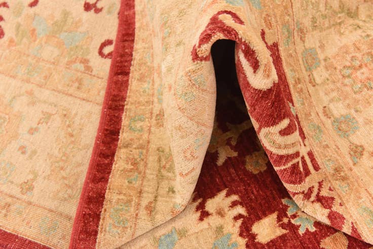 Detail image of 8' 4 x 11' 3 Hand Knotted Peshawar Ziegler Rug