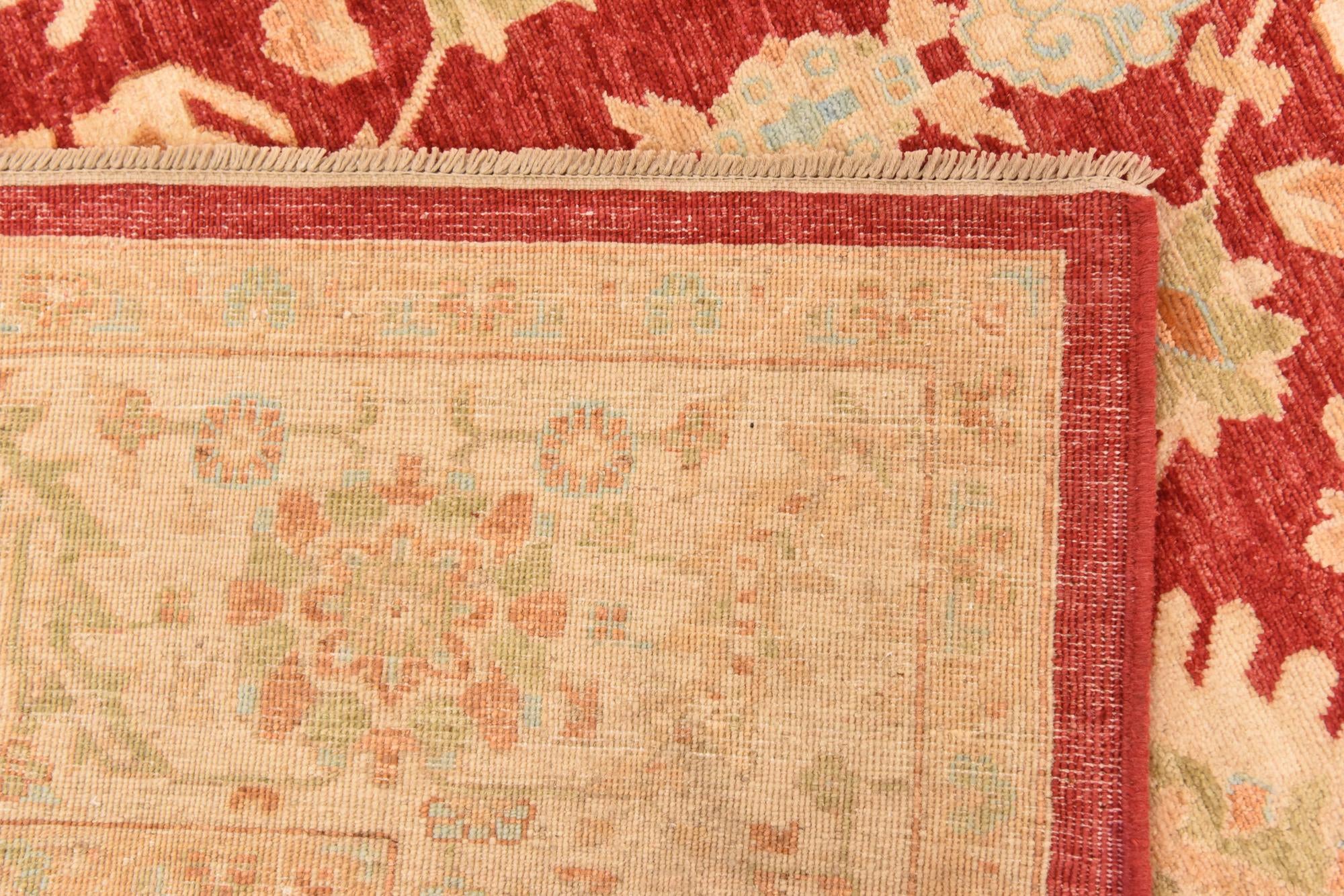 8' 4 x 11' 3 Hand Knotted Peshawar Ziegler Rug
