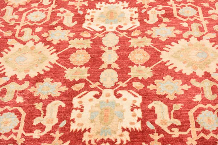 8' 4 x 11' 3 Hand Knotted Peshawar Ziegler Rug