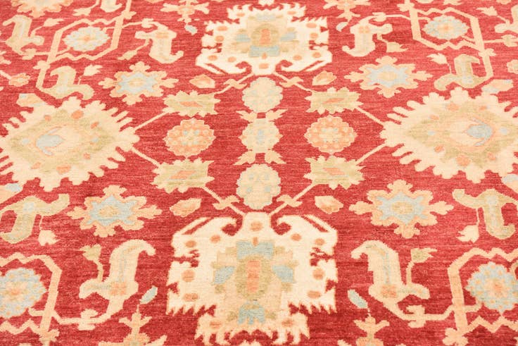 Detail image of 8' 4 x 11' 3 Hand Knotted Peshawar Ziegler Rug