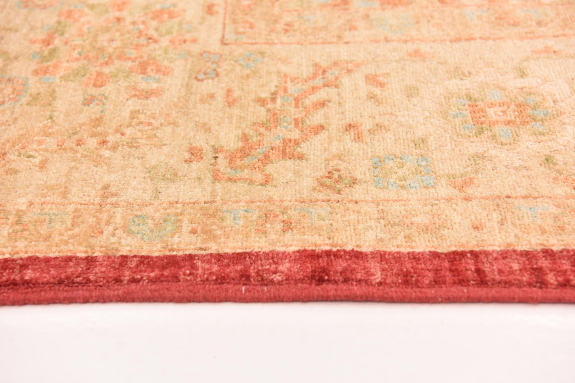 8' 4 x 11' 3 Hand Knotted Peshawar Ziegler Rug