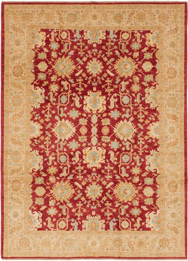 8' 4 x 11' 3 Hand Knotted Peshawar Ziegler Rug