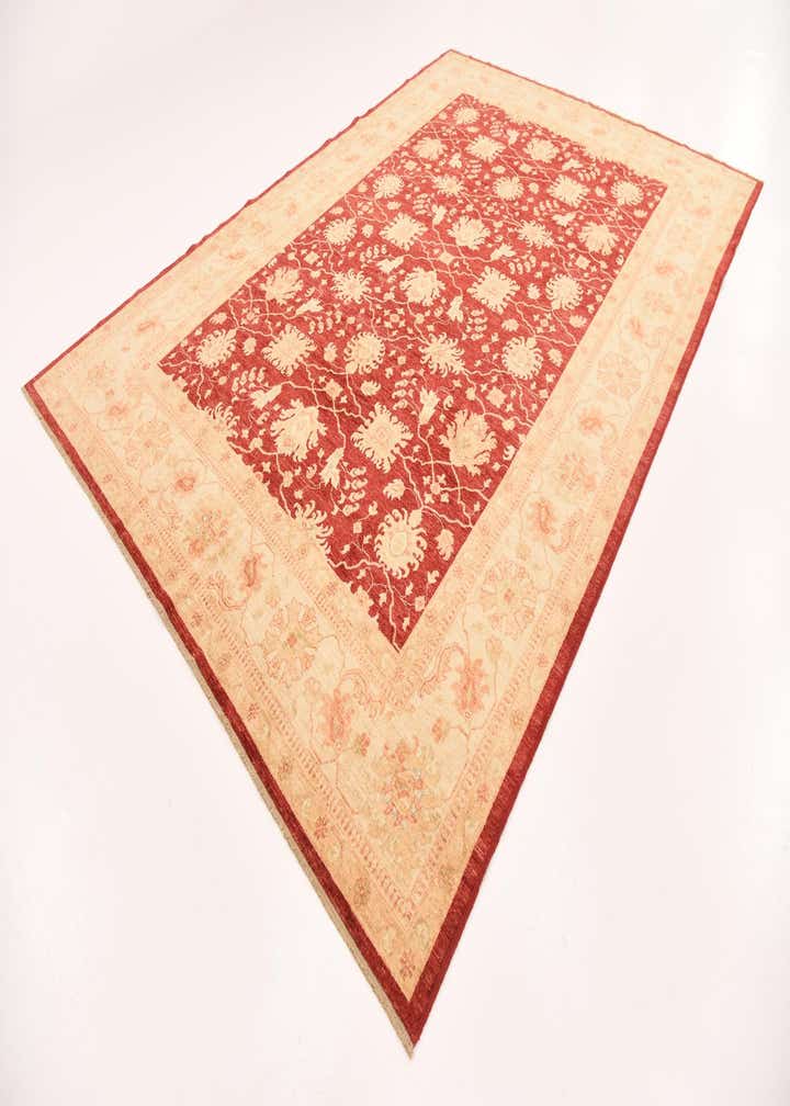 8' 8 x 12' 4 Hand Knotted Peshawar Ziegler Rug