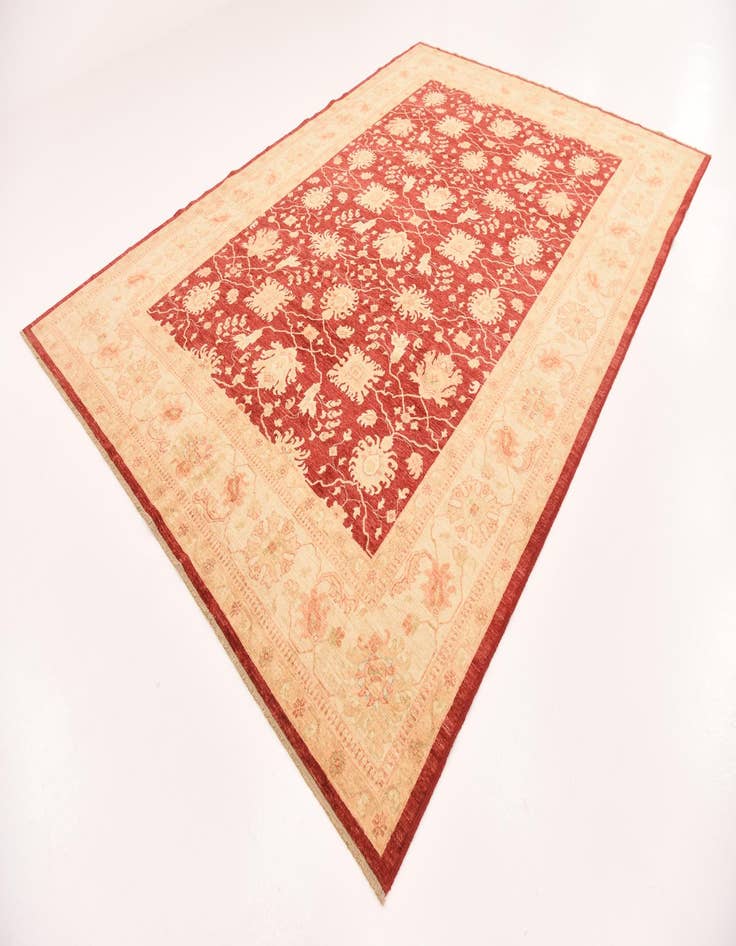 Detail image of 8' 8 x 12' 4 Hand Knotted Peshawar Ziegler Rug