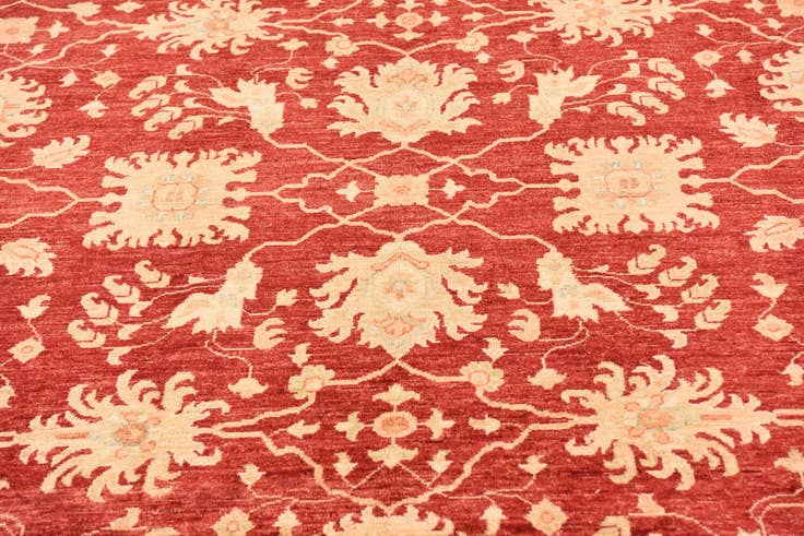 Detail image of 8' 8 x 12' 4 Hand Knotted Peshawar Ziegler Rug