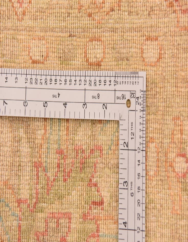 Detail image of 8' 5 x 11'  Hand Knotted Peshawar Ziegler Rug