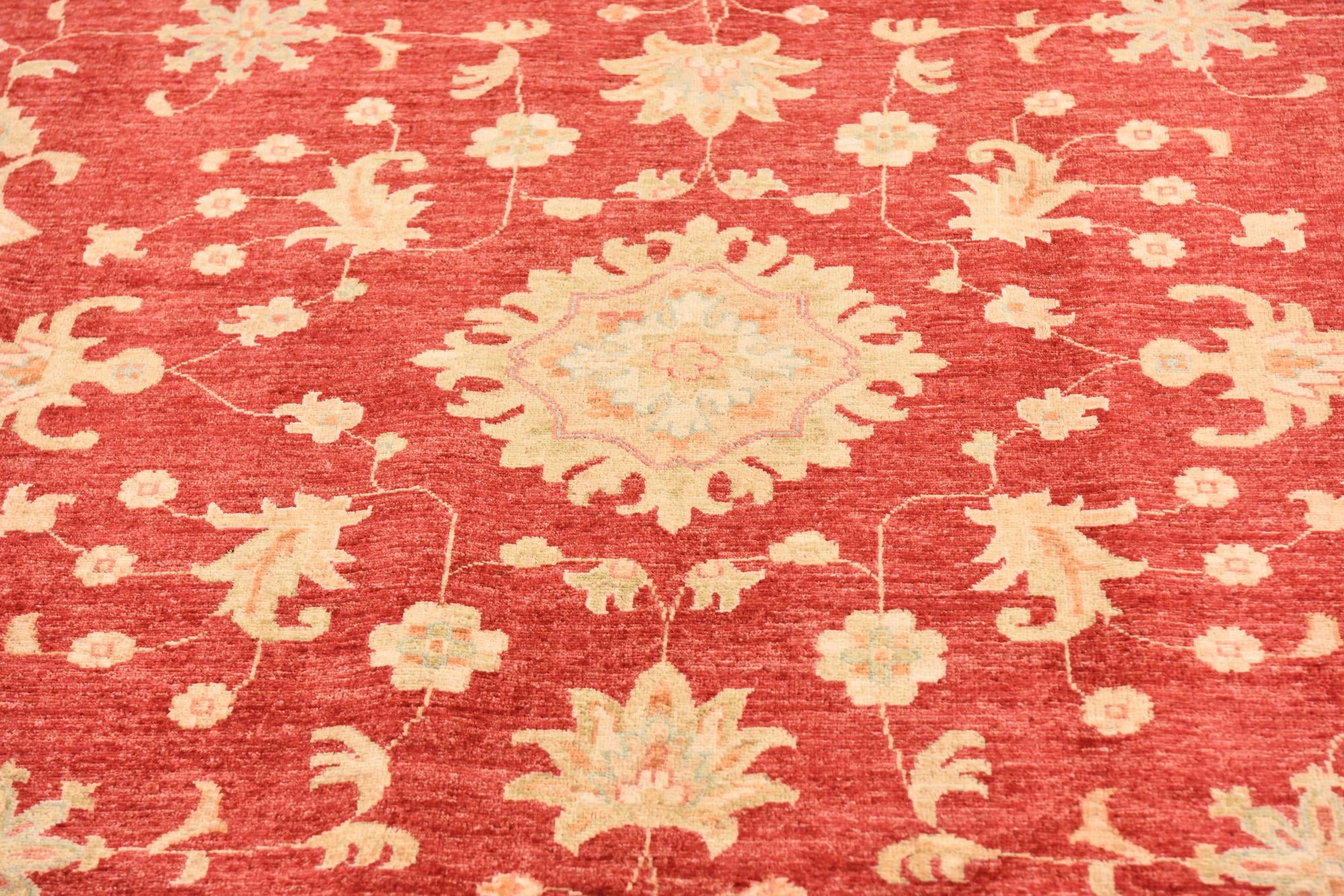 8' 5 x 11' Hand Knotted Peshawar Ziegler Rug